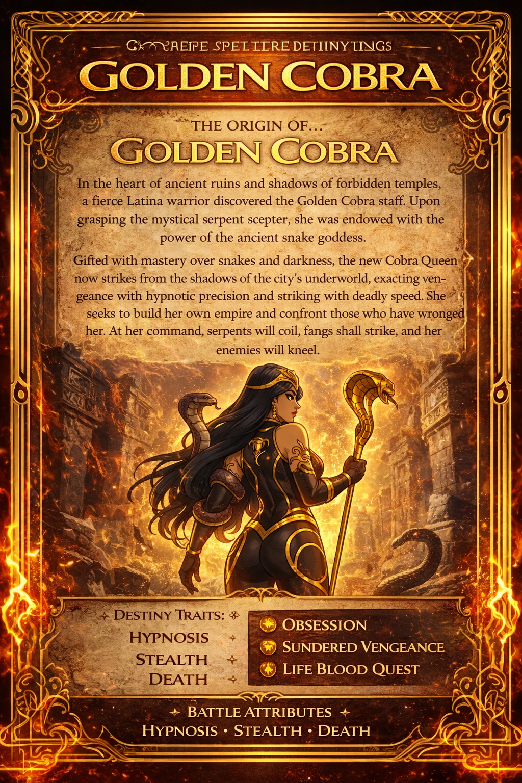 Golden Cobra Signature Digital Trading Card Season 1