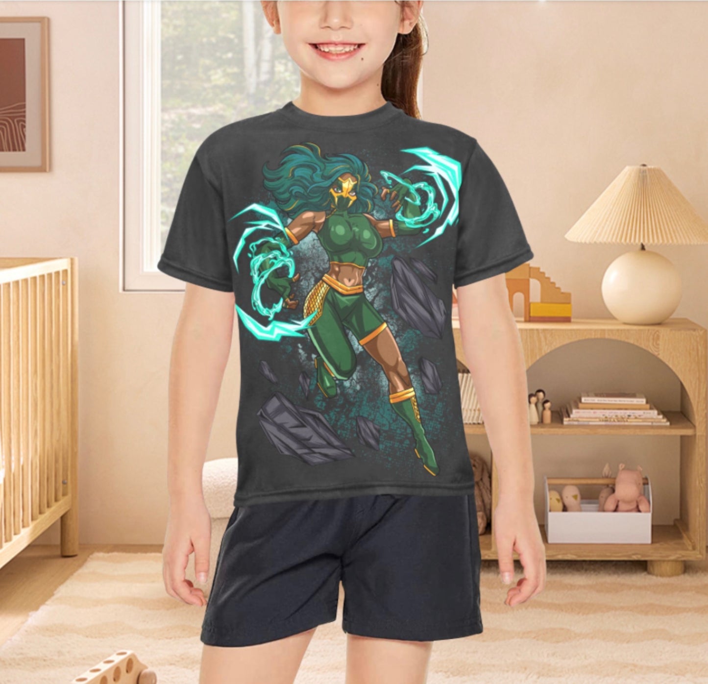 Siren Striker Storm Force Kids T Shirt