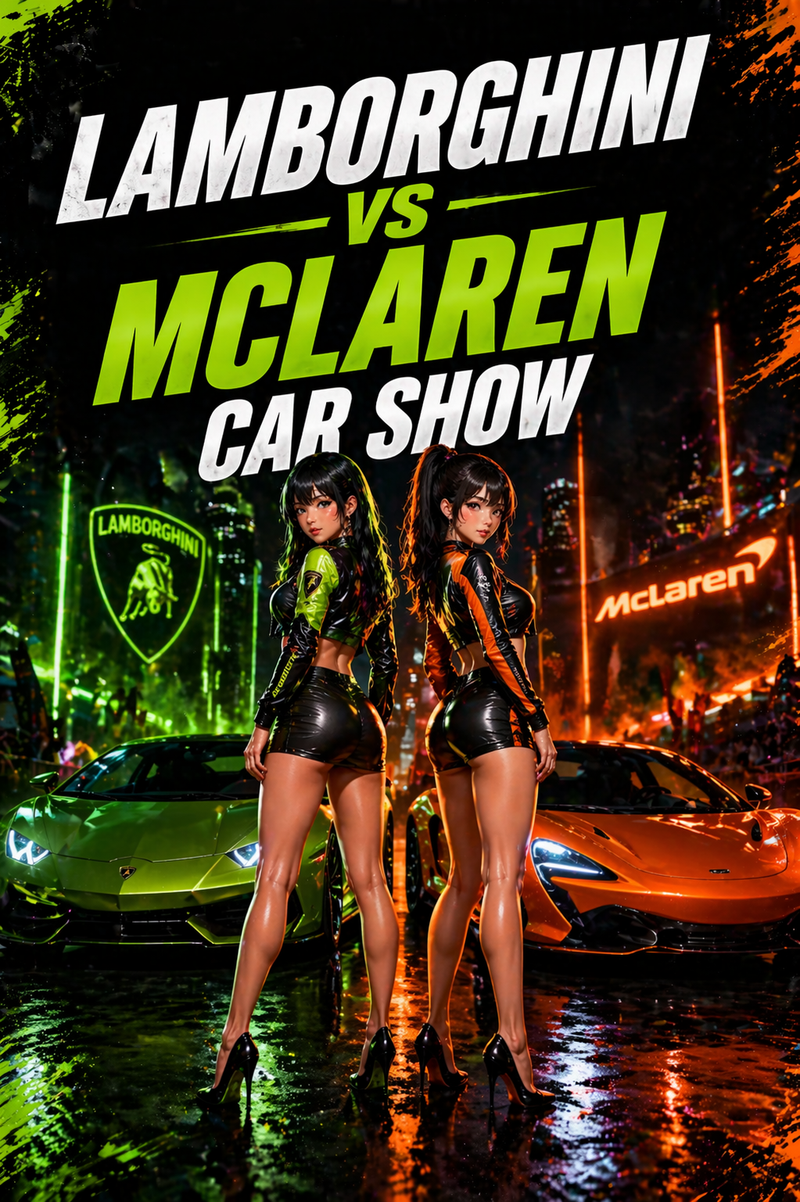Lamborghini vs McLaren Car Show
