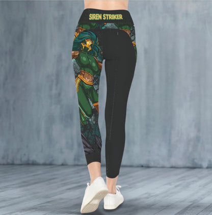 Siren Striker Emerald Fury Performance Leggings
