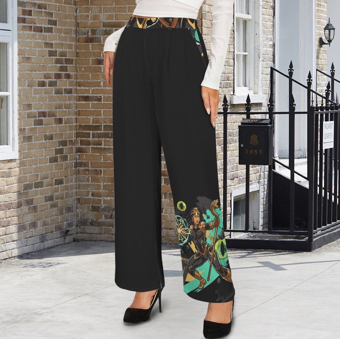 GOLDEN COBRA WIDE-LEG FLOW PANTS