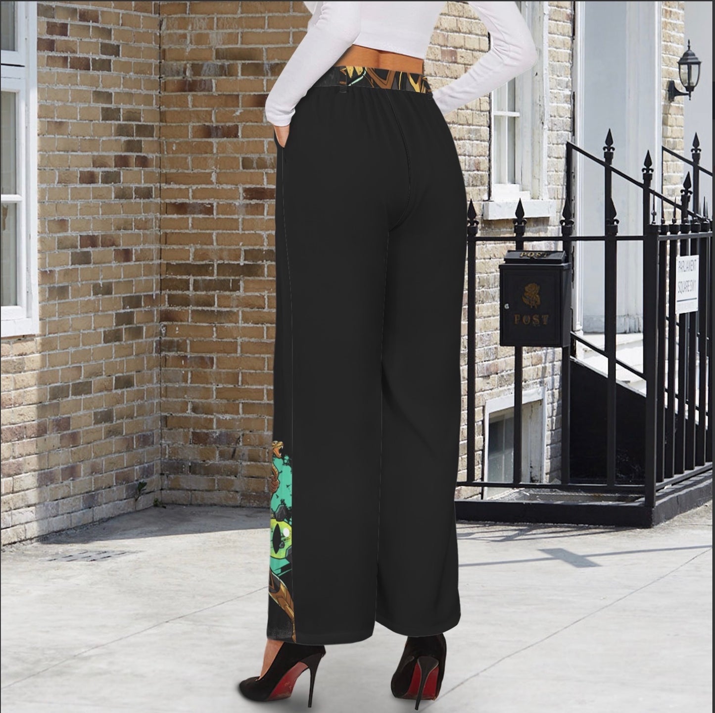 GOLDEN COBRA WIDE-LEG FLOW PANTS